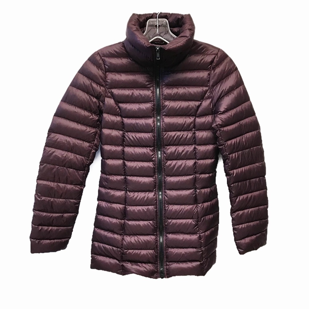 Soia & Kyo Burgundy Down Coat Size XXS